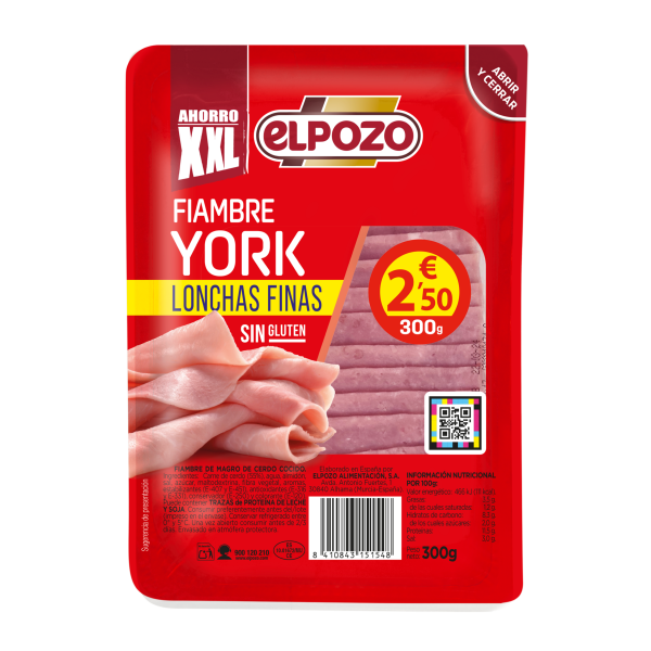 FIAMBRE YORK MAXI LONCHAS FINAS