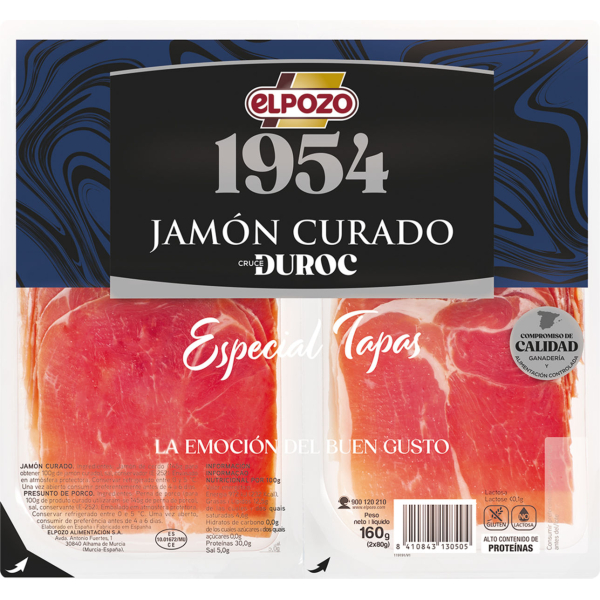 JAMÓN CURADO MEDIAS LONCHAS ESPECIAL TAPAS