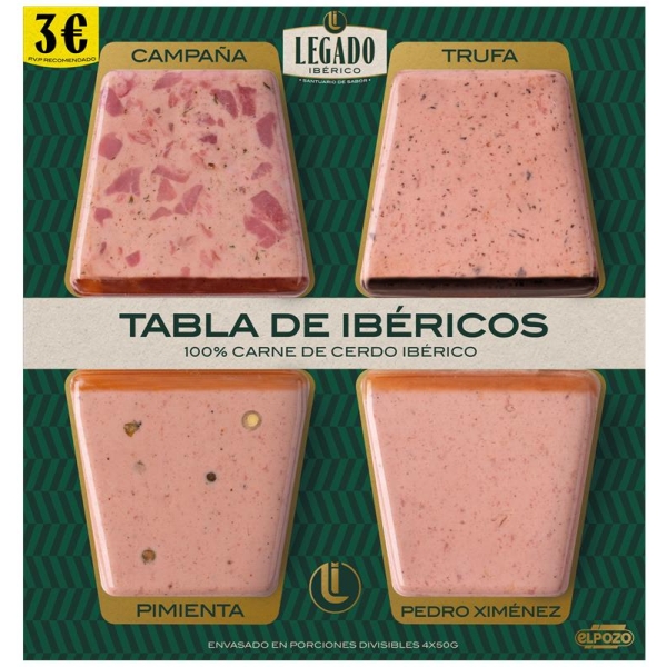 TABLA PATÉS IBÉRICOS 4X50G