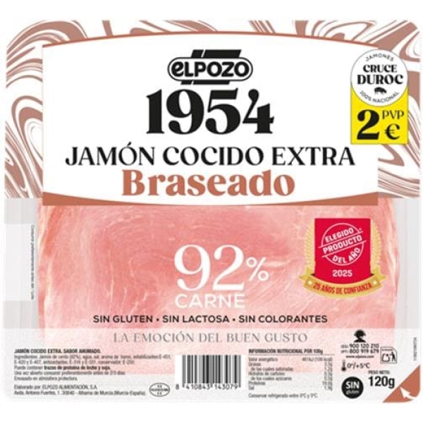Jamón Cocido Extra Braseado 1954
