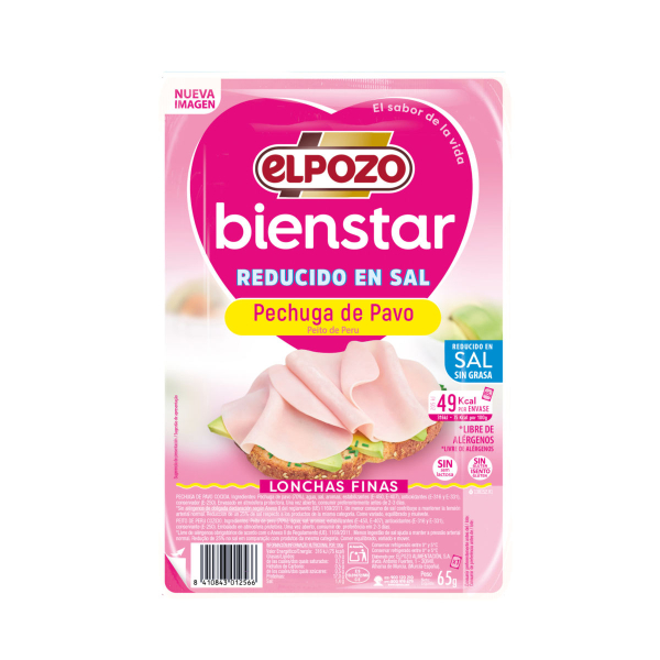 PECHUGA DE PAVO LONCHAS FINAS BIENSTAR