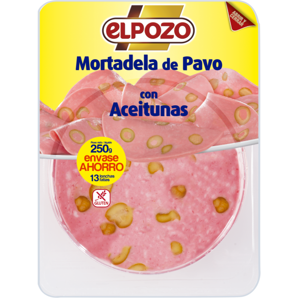 MORTADELA DE PAVO CON ACEITUNAS
