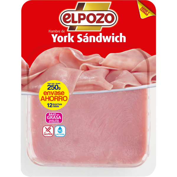FIAMBRE YORK SÁNDWICH BAJO EN GRASA