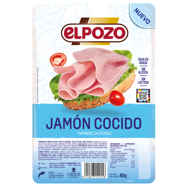 JAMÓN COCIDO BAJO EN GRASA