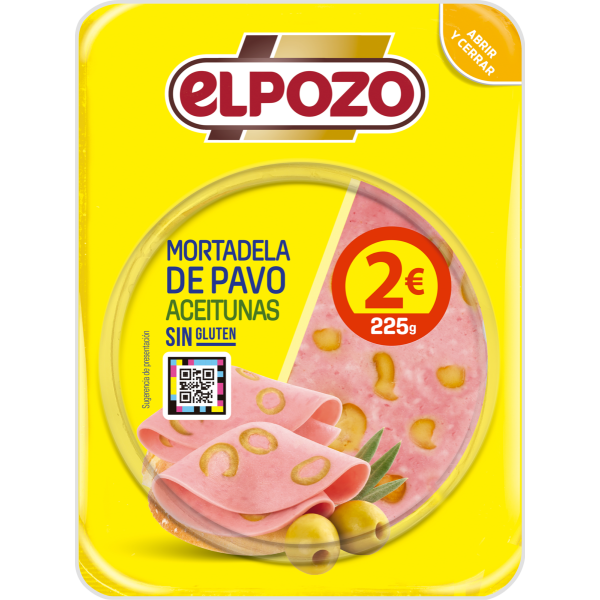 MORTADELA DE PAVO CON ACEITUNAS